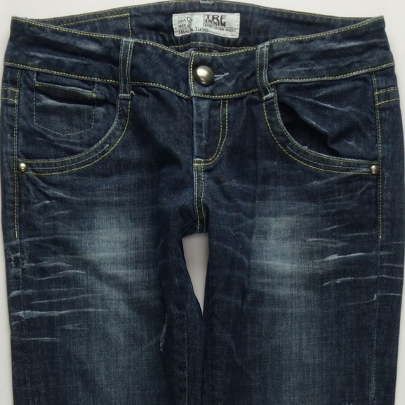 Zara TRF Denim Straight Zipper Jeans Womens 6 A121 - Picture 4 of 7
